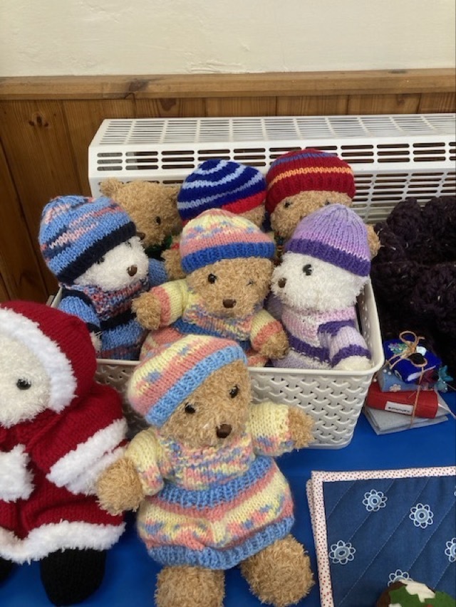 Teddies dressed by Sally H for great nephews and nieces